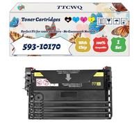 Compatible for Dell 593-10170 Toner Cartridges Work for Dell 3110CN 3115CN Printers, with Chip, High Yield 8000 Pages, High-Definition Printing (4-Pack BK/C/M/Y)