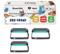 Compatible for Dell 593-10241 Drum Unit Work for Dell 1720 1720DN 1720N Printers, with Chip, High Yield 30000 Pages, High-Definition Printing (3 Pack Black)