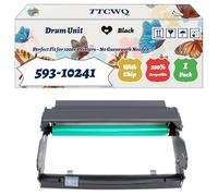 Compatible for Dell 593-10241 Drum Unit Work for Dell 1720 1720DN 1720N Printers, with Chip, High Yield 30000 Pages, High-Definition Printing (1 Pack Black)