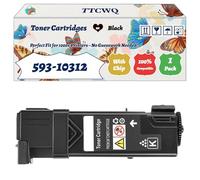 Compatible for Dell 593-10312 Toner Cartridges Work for Dell 2130CN 2135CN Printers, with Chip, High Yield 2500 Pages, High-Definition Printing (1 Pack Black)