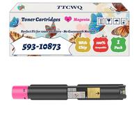 Compatible for Dell 593-10873 Toner Cartridges Work for Dell 7130CDN Printer, with Chip, High Yield 19000 Pages, High-Definition Printing (1 Pack Magenta)