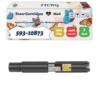 Compatible for Dell 593-10873 Toner Cartridges Work for Dell 7130CDN Printer, with Chip, High Yield 19000 Pages, High-Definition Printing (1 Pack Black)