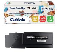 Compatible for Dell C2660dn Toner Cartridge Work for Dell C2660dn C2665dnf Printers, with Chip, High Yield 7000 Pages, High-Definition Printing (1 Pack Black)