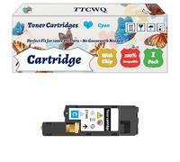 Compatible for Dell Cartridge 1250 Toner Cartridges Work for Dell 1250c 1350cnw 1355cn 1355cnw C1760nw C1765nf Printers (1 Pack Cyan)