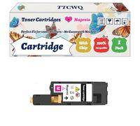 Compatible for Dell Cartridge 1250 Toner Cartridges Work for Dell 1250c 1350cnw 1355cn 1355cnw C1760nw C1765nf Printers (1 Pack Magenta)