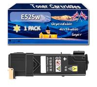 Compatible for Dell E525w Toner Cartridges, Work for Dell E 525 w Printers, Toner Cartridges MWR7R 593-BBLV WN8M9 593-BBLZ VR3NV 593-BBLL H3M8P 593-BBLN (1 Pack Yellow)