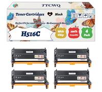 Compatible for Dell H516C Toner Cartridges Work for Dell 3130CN Printers, with Chip, High Yield 8000 Pages, High-Definition Printing (4 Pack Black)