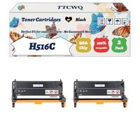 Compatible for Dell H516C Toner Cartridges Work for Dell 3130CN Printers, with Chip, High Yield 8000 Pages, High-Definition Printing (2 Pack Black)