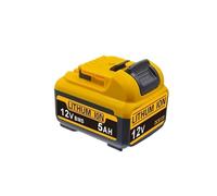 Compatible For DeWalt Lithium-ion Battery 12V Battery, 5.0Ah 6.0Ah,DCB120 DCB123, DCB125, DCB124, DCB122, DCD710 Power Tool Battery(12V 5AH X1)