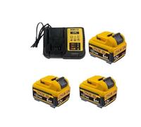 Compatible For DeWalt Lithium-ion Battery 12V Battery, 5.0Ah 6.0Ah,DCB120 DCB123, DCB125, DCB124, DCB122, DCD710 Power Tool Battery(12V 6AH X3 ChargerX1)