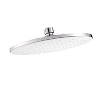 Compatible for Diiib 22x22cm 9-Inch Roud ABS Plastic Rain Shower Head Rainfall Bathroom Top Sprayer Thin High Pressure(DXC50001-1001)