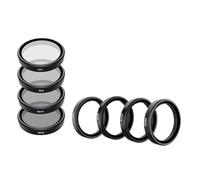 Compatible For DJI Osmo Action 3/4/5 Pro Camera Lens Filter Set, TELESIN CPL & ND8/ND16/ND32 Filter Kit With Aluminum Alloy Frame