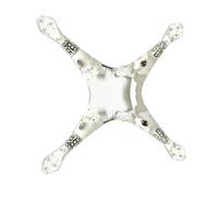 Compatible for DJI: Phantom 4 Pro Body Shell Set - Top/Middle Cover, Landing Gear & Compass Screw for P4P Replacement