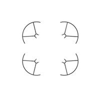 Compatible For DJI Tello Propeller Guards Protect The Propellers And Aid In Flight Safety Small Lightweight Asy To Mount And Detach