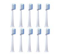 Compatible for DR. BEI Clean Suitable Brush Head for C1 Oral Care Teeth Toothbrush Floss Action Heads Installation(10pcs Sensitive)