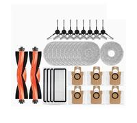 Compatible for Dreame，L20 Ultra Robot Vacuum Spare Parts Rubber Main Side Brushes Mop Cloths Filters Dust Bag Accessories Replacement(30PCS)