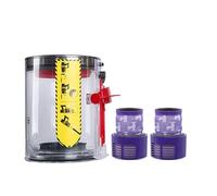 Compatible For Dyson V10 Cyclone Filter Bucket Vacuum Cleaner Accesories Dust Bucket Dust Cup Garbage Bin Replacement Spare Parts (Color : 3pcs(14.5cm height))