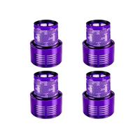 ，Compatible for Dyson， V10 SV12 Cyclone Absolute Animal Total Clean Washable Post Filter Replacement Vacuum Cleaner Part Accessory(4pcs)