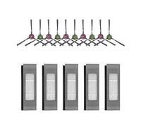 Compatible For Ecovacs ，compatible For Deboot OZMO N7 N8 920 950 T5 T9 Yeedi 2 Hybrid Robot Vacuum Cleaner Spare Parts Main Side Brush Wheel Filter Mop Rag (Color : 15 set-01)