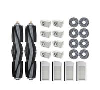 Compatible For Ecovacs Deebot X1 OMNI / T10 OMNI Accessories Robot Vacuum Cleaner Parts Dust Bag Hepa Filter Main Side Brush Mop Dustbin (Color : 22PCS)