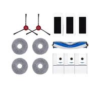 Compatible for ECOVACS，T30S Combo Pro Robot Vacuum Cleaner Accessory Kit Main， Side Brush, Filter, Mop Rag, Dust Bag(13pcs)