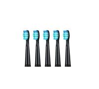 Compatible for Electric Toothbrush Head, 6 Pack Soft Bristles for Gentle Cleaning and Plaque Removal(5pcs Black)