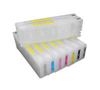 Compatible For Epson, 11pcs 700ml Refillable Ink Cartridges With Chip For Pro7910 7900 9910 9900 Printer, T6361-T6369(Cartridge)