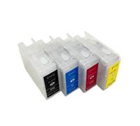 Compatible For Epson, 4 Colors Empty Refillable Ink Cartridge With Compatible Chip For CW-C6000Ae CW-C6000Pe CW-C6500Ae CW-C6500Pe Printer