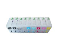 Compatible For Epson, 80ml Empty Refillable Ink Cartridge For SureColor P800 SC-P800 Printer, T8501 T8502 T8503 T8504 T8505 T8506 T8507 T8508 T8509