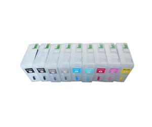Compatible For Epson, 80ml Empty Refillable Ink Cartridge For SureColor P800 SC-P800 Printer, T8501 T8502 T8503 T8504 T8505 T8506 T8507 T8508 T8509