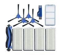 Compatible For Eufy Robovac 11S / 11S Plus / 25C / 30 / 30C / 35C / 12 / 15T / 15C Slim Robot Vacuum Cleaner Parts Main Side Brush Cover Hepa Filter (Color : 8 pcs)