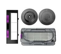 Compatible for Eureka J12 Ultra Robot Vacuum Replacement Parts Kit - Dust Box, Main Brush Cover & Mop Pad Holders, Black