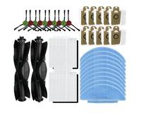 Compatible For Everybot Q3 / Q3 Plus Replacement Parts Accessories Main Side Brush Hepa Filters Mop Cloth Dust Bags