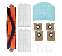 Compatible for Everybot,Q5 Vacuum Cleaner Replacement Main Brush Mop Cloth Filter Dust Bag Side Brush Kit(Set A)