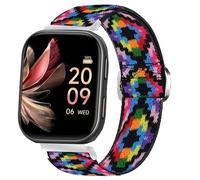 Compatible for FITVII Fitness Tracker Bands, 20mm, 22mm Stretch Elastics Nylon Adjustable Replacement Strap Accessories Compatible for FITVII HM57, HM78, HM68, HM21, H56, H86 Smart Watch Fitness