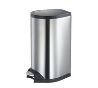 Compatible For Foot-operated Stainless Steel Trash Can, High-grade Silent Slow Drop Deodorant Office, Kitchen Household Cover(B)