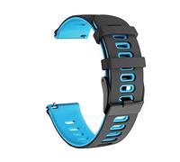 Compatible For For Garmin Approach S40/S12/Forerunner 245/F55/645 /Vivomove HR/Luxe/Style/Venu/Venu SQ/Vivoactive 3/Music Strap Silicone Wrist Smart Watch Band Sports Breathable (Black/Blue)