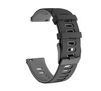 Compatible For For Garmin Approach S40/S12/Forerunner 245/F55/645 /Vivomove HR/Luxe/Style/Venu/Venu SQ/Vivoactive 3/Music Strap Silicone Wrist Smart Watch Band Sports Breathable (Black/Grey)