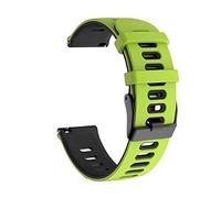 Compatible For For Garmin Approach S40/S12/Forerunner 245/F55/645 /Vivomove HR/Luxe/Style/Venu/Venu SQ/Vivoactive 3/Music Strap Silicone Wrist Smart Watch Band Sports Breathable (Green/Black)