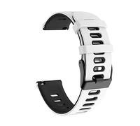 Compatible For For Garmin Approach S40/S12/Forerunner 245/F55/645 /Vivomove HR/Luxe/Style/Venu/Venu SQ/Vivoactive 3/Music Strap Silicone Wrist Smart Watch Band Sports Breathable (White/Black)