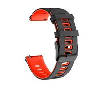 Compatible For For Garmin Approach S40/S12/Forerunner 245/F55/645 /Vivomove HR/Luxe/Style/Venu/Venu SQ/Vivoactive 3/Music Strap Silicone Wrist Smart Watch Band Sports Breathable (Black/Red)
