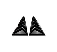 Compatible For Ford Fiesta MK8 2018 2019 2020 2021+ Rear Window Quarter Shutter Louver Cover Side Vent Trim Vent Car Accessories(Glossy Black)