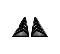 Compatible For Ford Fiesta MK8 2018+ Glossy Black Rear Window Blinds Spoiler Louver Side Vent Shutter Car Stickers Exterior Decorations