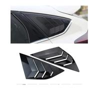 Compatible For Ford Focus Hatchback 2012-2017 Accessories ABS Rear Window Louvers Shutters Blinds Cover Trim 2pcs Car Styling(Carbon fiber)