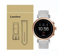 Compatible for Fossil Sloan HR Bands, LvBu Stainless Steel Metal Replacement Straps Compatible for Fossil GEN 4 SMARTWATCH - Sloan HR (Silver)