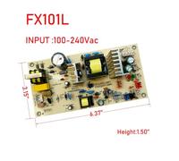 Compatible For FX101L， Red Wine Cabinet Power Board Main Board Power Supply Refrigerator Accessories 100V-240V