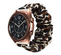 Compatible for Galaxy Watch 3 Band, LvBu Fabric Elastic Scrunchie Elastic Watch Band Women Cute Replacement Straps Compatible with Samsung Galaxy Watch 3 Smartwatch (41mm case, Leopard)