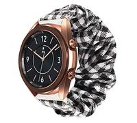 Compatible for Galaxy Watch 3 Band, LvBu Fabric Elastic Scrunchie Elastic Watch Band Women Cute Replacement Straps Compatible with Samsung Galaxy Watch 3 Smartwatch (41mm case, Grid)