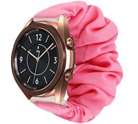 Compatible for Galaxy Watch 3 Band, LvBu Fabric Elastic Scrunchie Elastic Watch Band Women Cute Replacement Straps Compatible with Samsung Galaxy Watch 3 Smartwatch (41mm case, Pink)