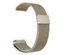 Compatible For Garmin Approach S40/Forerunner 245/F55/645 /Vivomove HR/Luxe/Style/Venu/Venu SQ/Vivoactive 3/Music/Strap Replacement Metal Mesh Band Wrist Stainless Steel Loop Magnetic (Champagne)